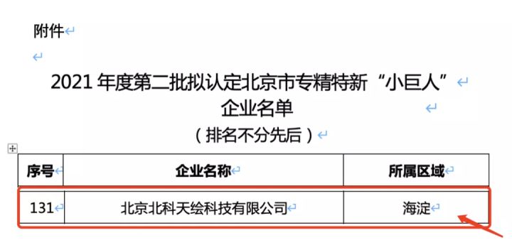 北京市海淀区专精特新小巨人企业